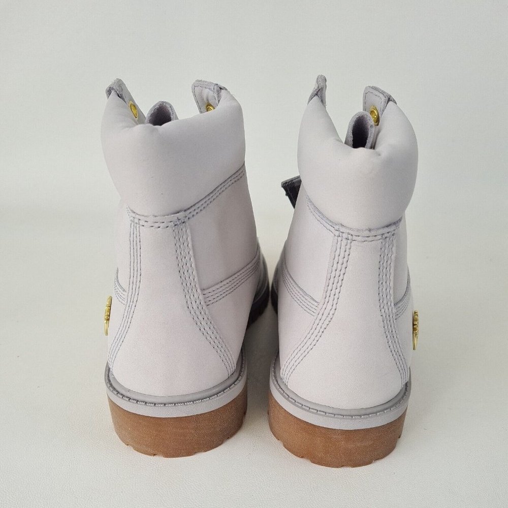Timberland 6IN PREMIUM Junior Grey Waterproof Boots - Picture 7 of 12